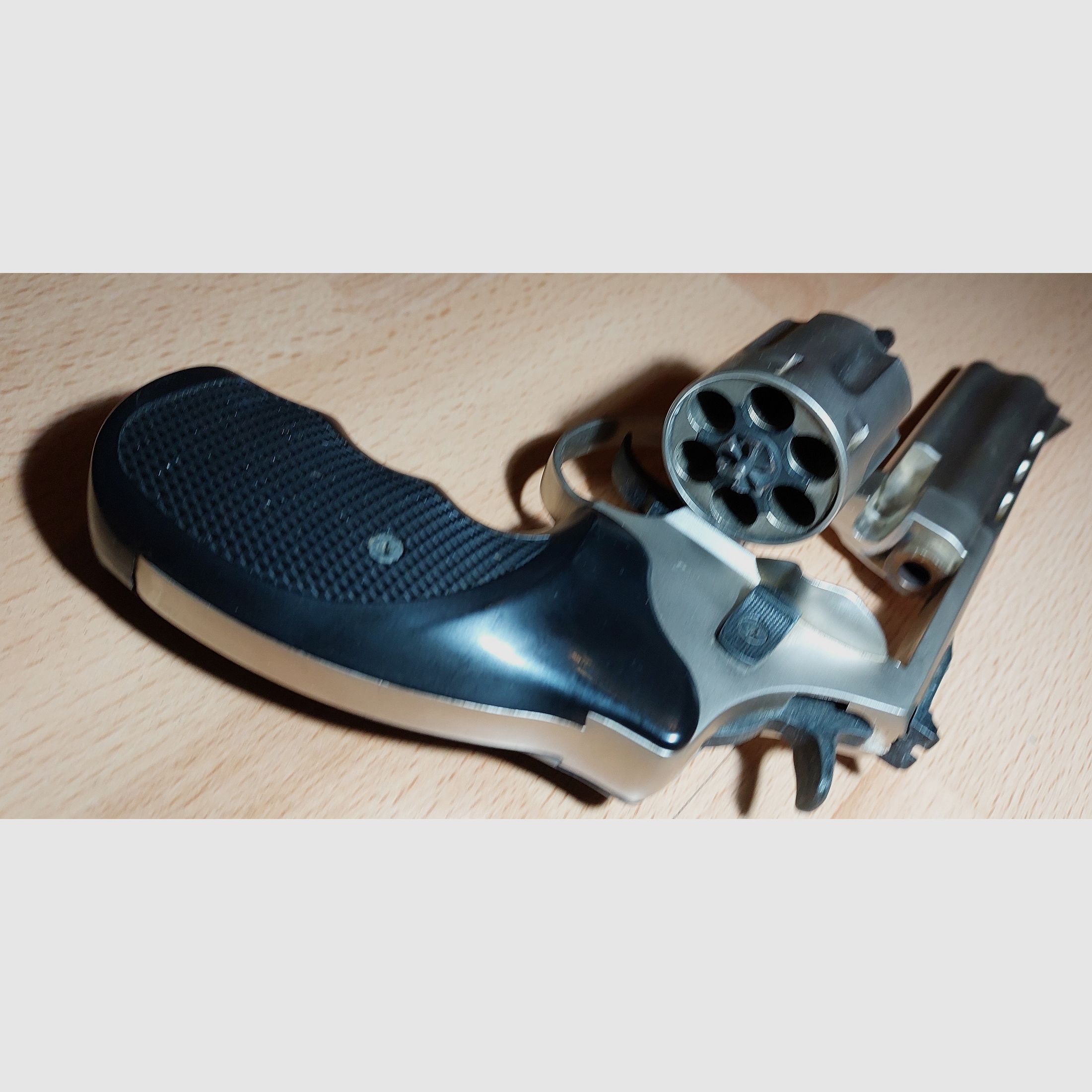 Ekol Viper 4.5 inch blank firing revolver nickel-plated 9 mm R.K. (PTB 1003)