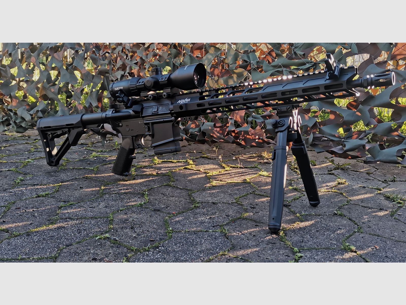 BM Custom AR15 semi-automatic rifle 16" .223 Rem Magpul bipod