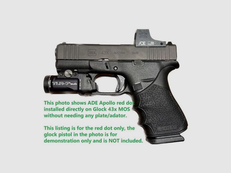ADE APOLLO RD3-030 PRO solar/sensor activated Red Dot Sight for RMS, image 9 of 22
