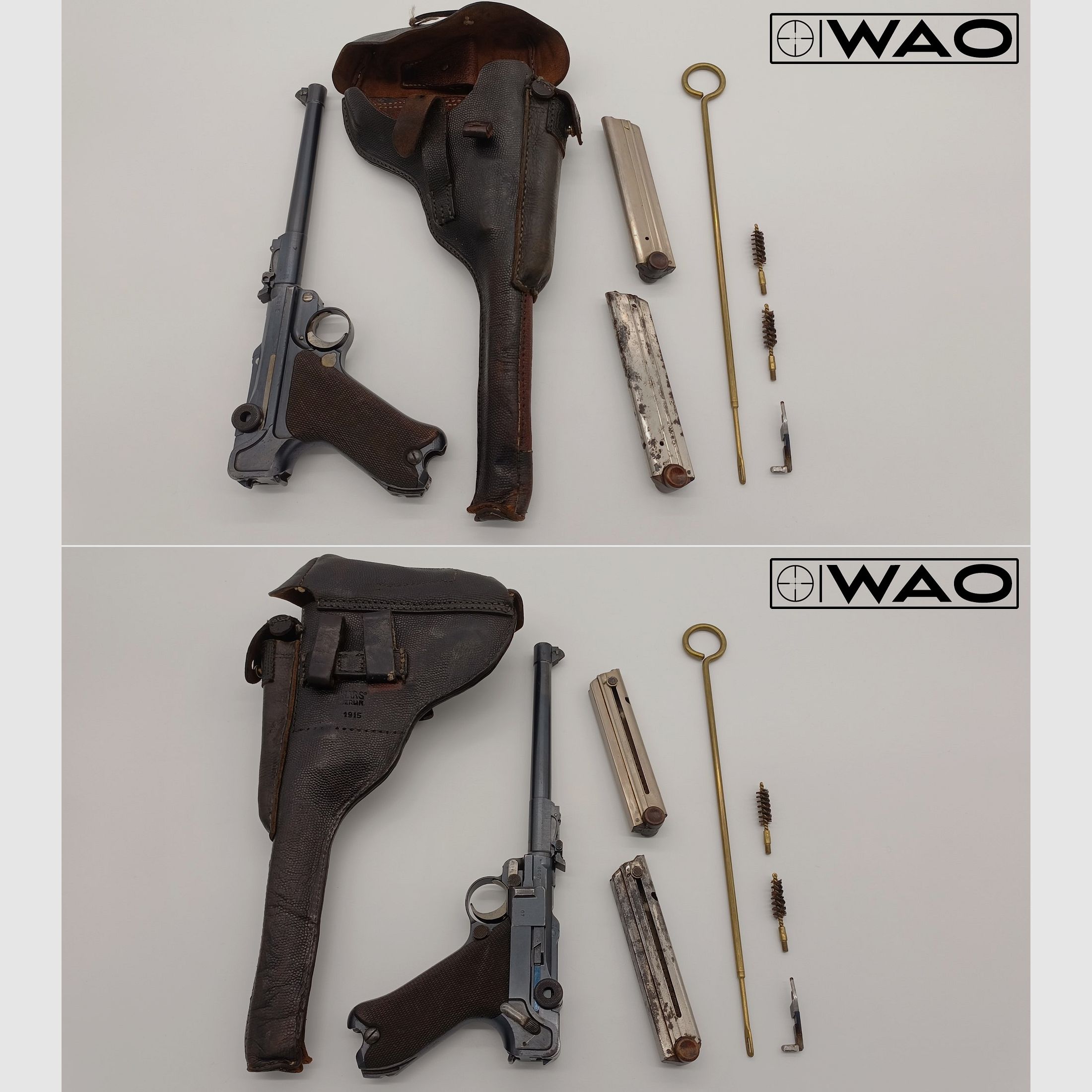 Pistole DWM P08 1915 Artillerie, Ari, Kal. 9mmLuger, *inkl. Holster "MARS" Berlin 1915*