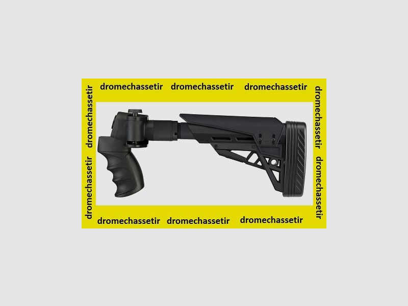 Vouwbare, uitschuifbare ATI-kolf met pistoolgreep voor Mossberg 500, 590, Maverick 88, Winchester 1200 en 1300 en Remington 870, zwarte kleur