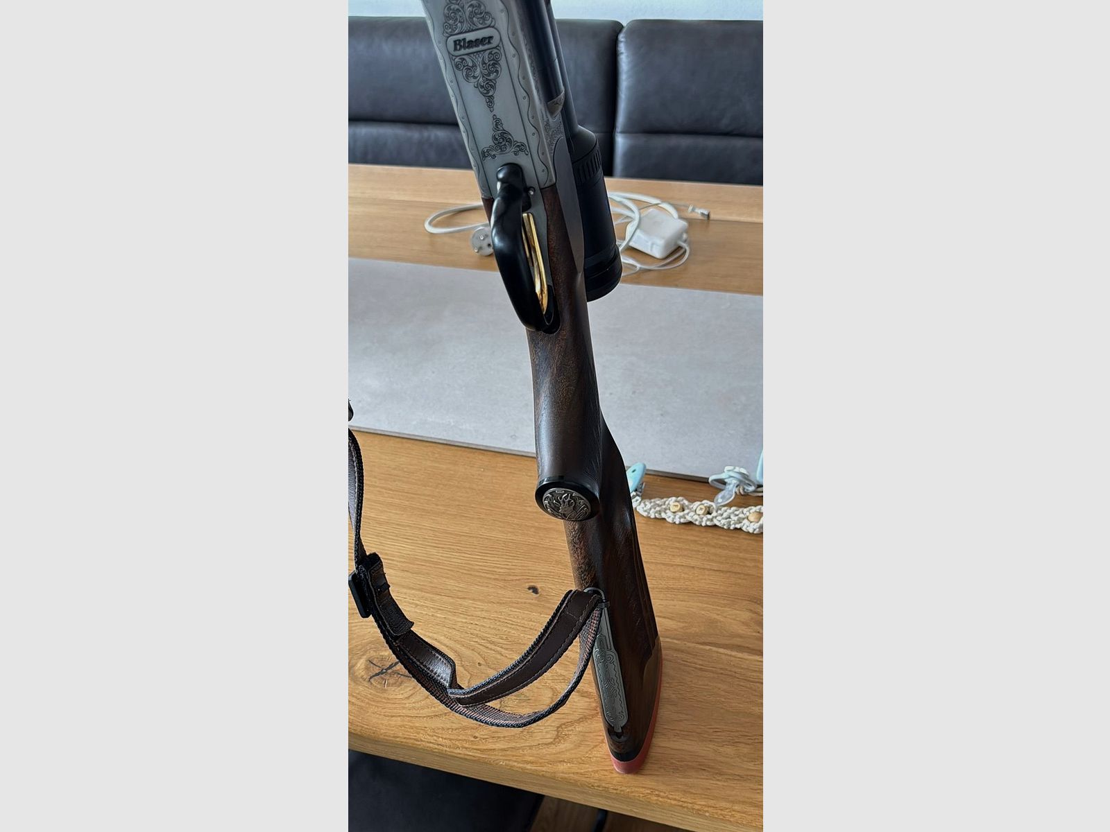 Package: Blaser S2 luxury double rifle, mountain stock, rifle shotgun .30R Blaser & .243; 243 & 20/76