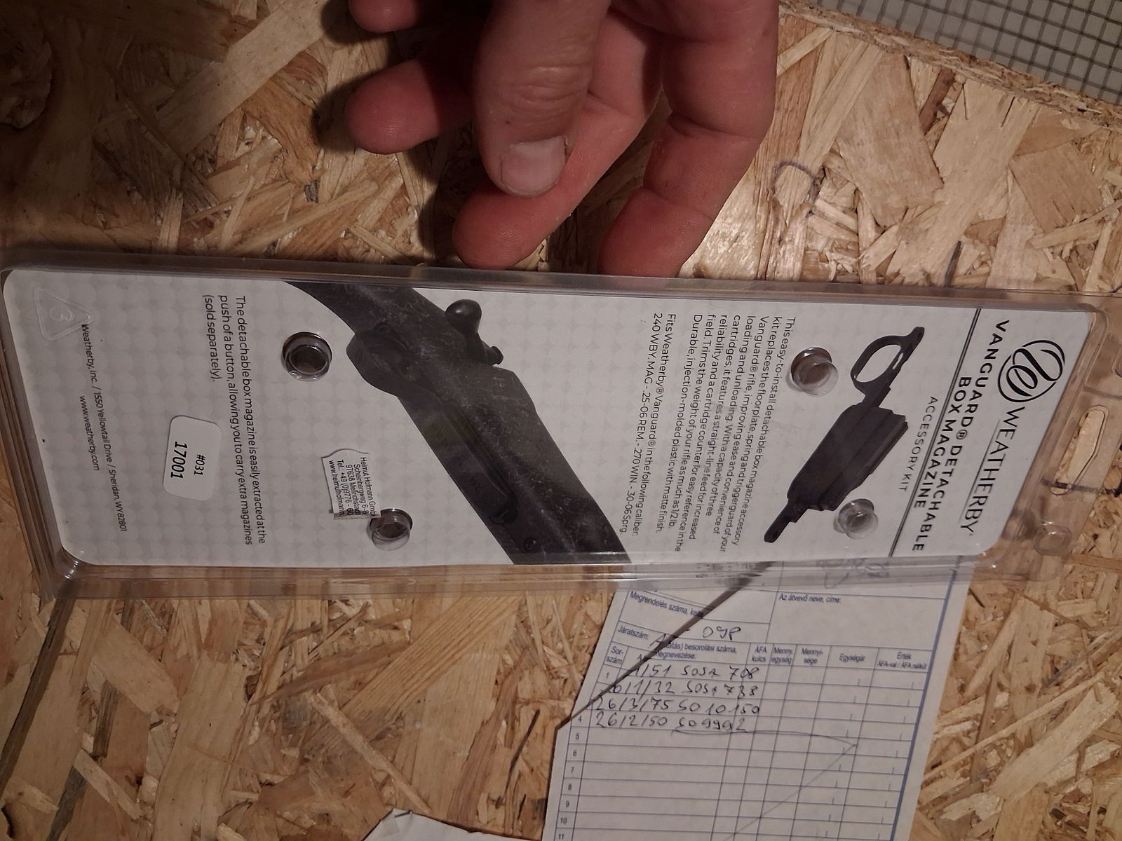 Weatherby Vanguard conversion kit for magazine