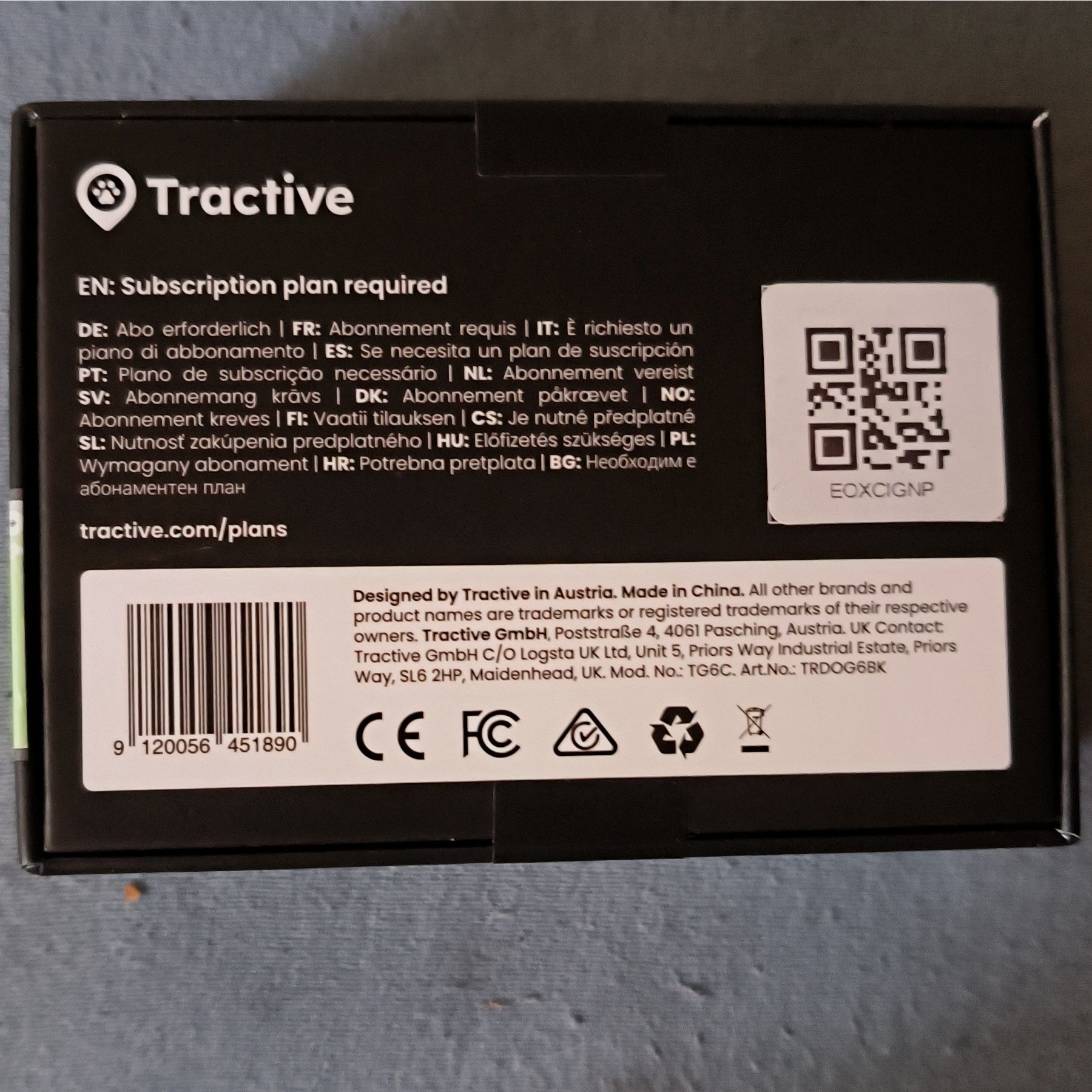 Tracker for dogs