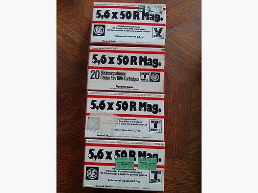 RWS 74 Schuss 5,6 x 50 R Mag