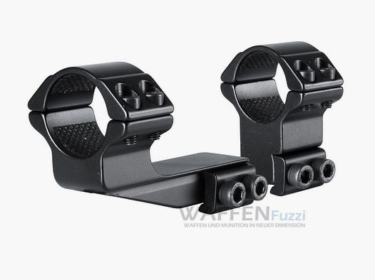 Montaje offset de 2" para riel prismático de 11 mm altura de silla alta diámetro del anillo de 1 pulgada