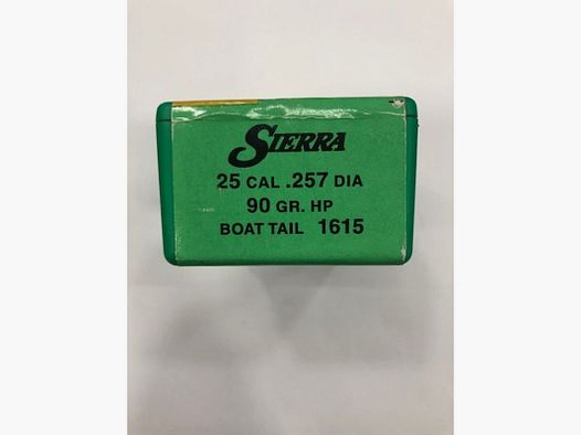 SIERRA GESCHOSSE CAL25 90 GR HP