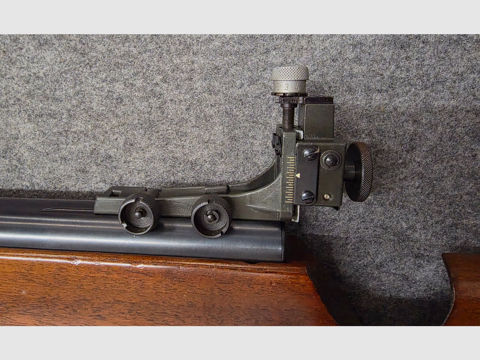 Match Luftgewehr Seitenspanner Anschütz Mod. 250 muy raro en excelente estado, apenas usado.