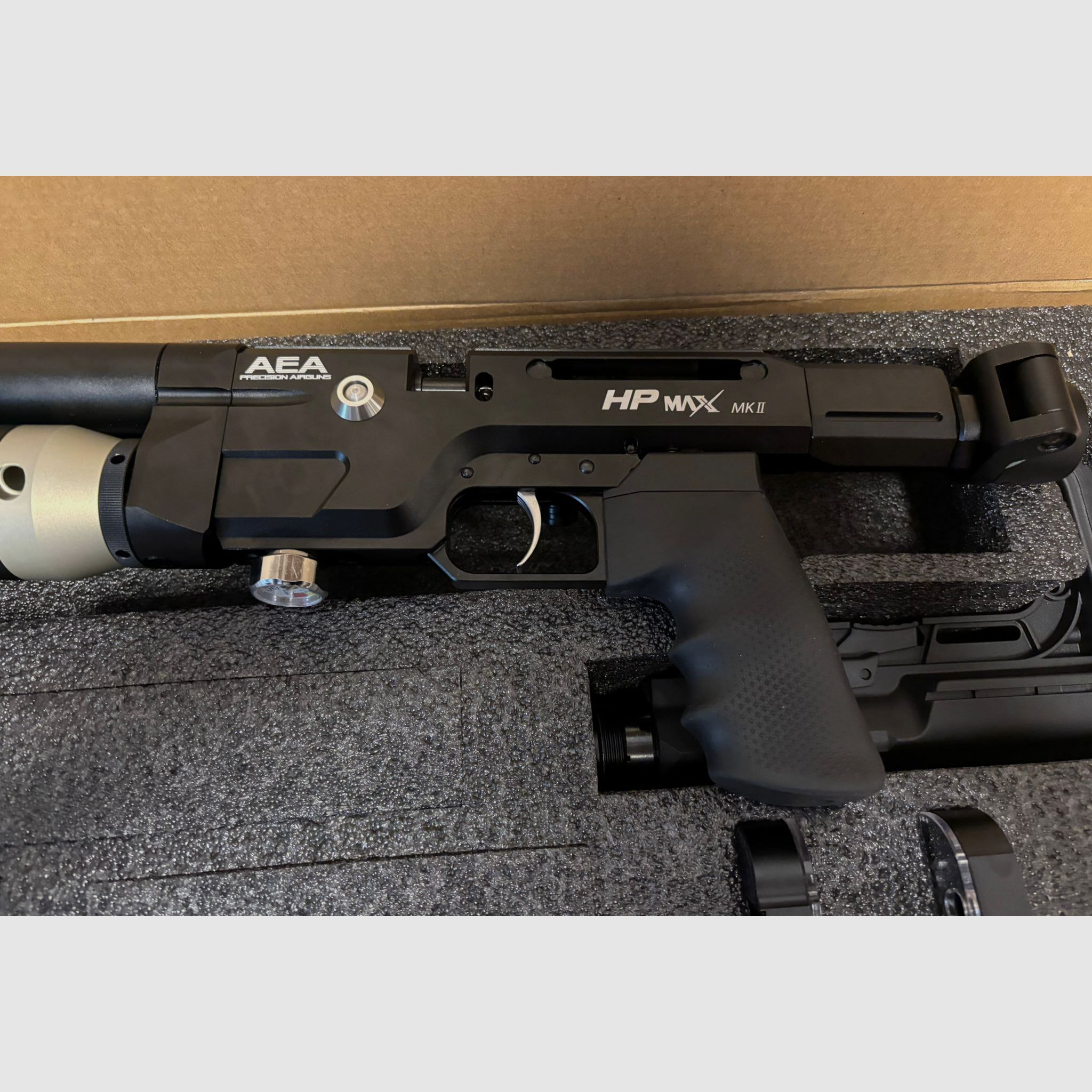 AEA HP MAX MK2 PCP air rifle – as good as new, complete package