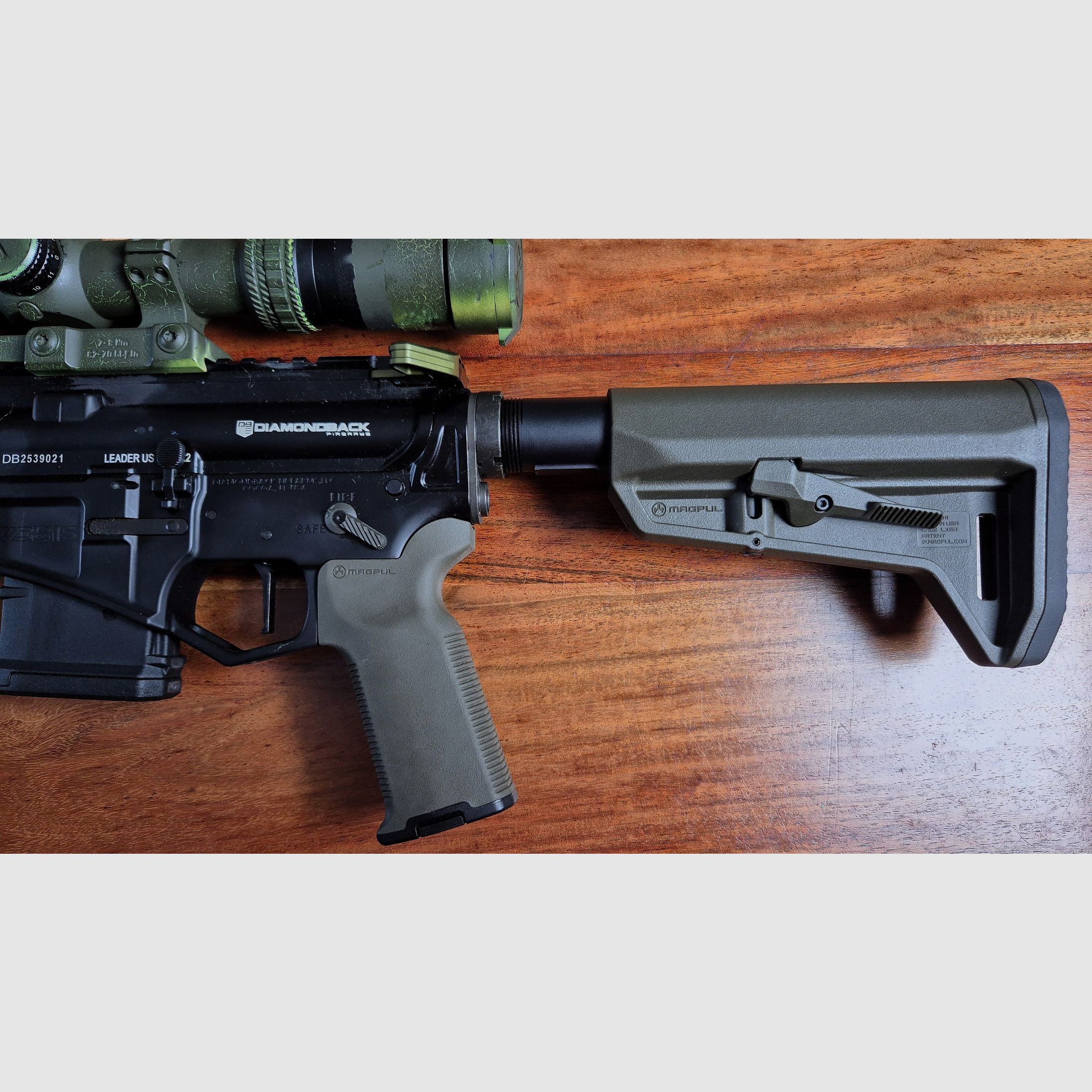 AR15 Diamondback DB15 300 AAC Blackout 10" Magpul OD green Tuningwaffe
