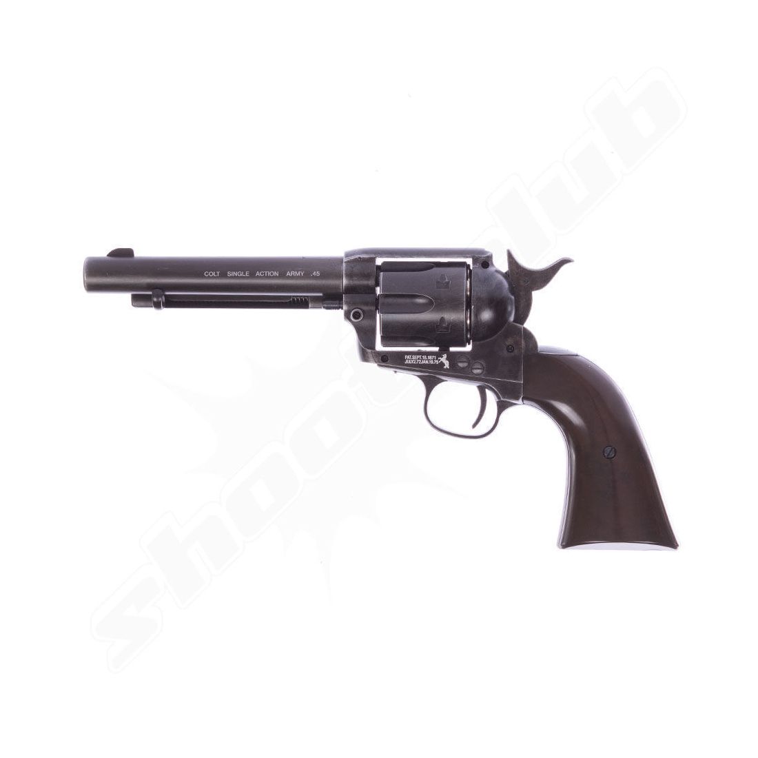 COLT SAA .45 Peacemaker Antique CO2-Revolver 4,5mm BB im Plinking-Set
