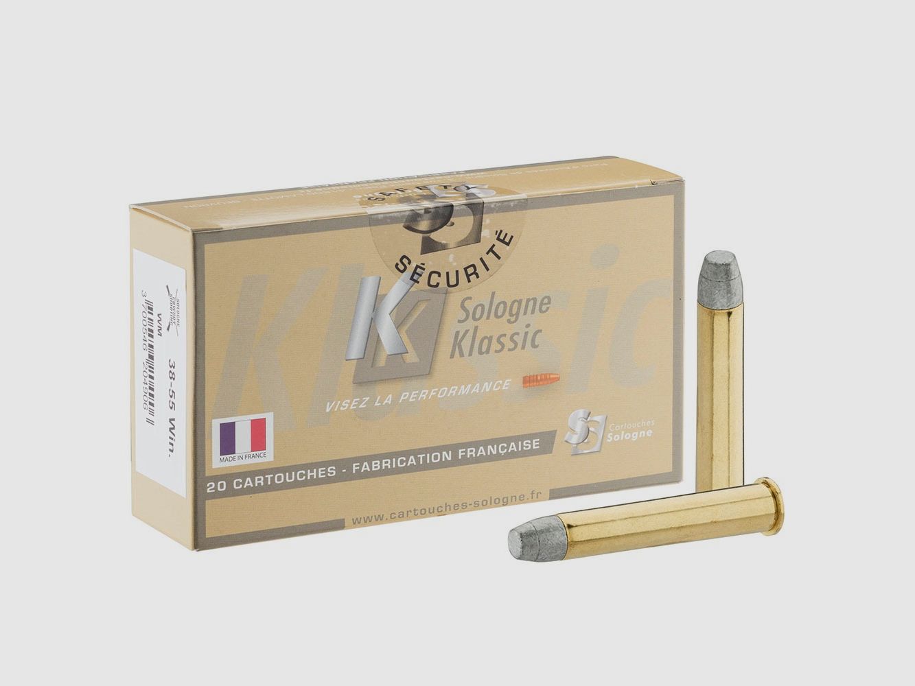 38-55 Win SOLOGNE KLASSIC Balle coulee 255gr