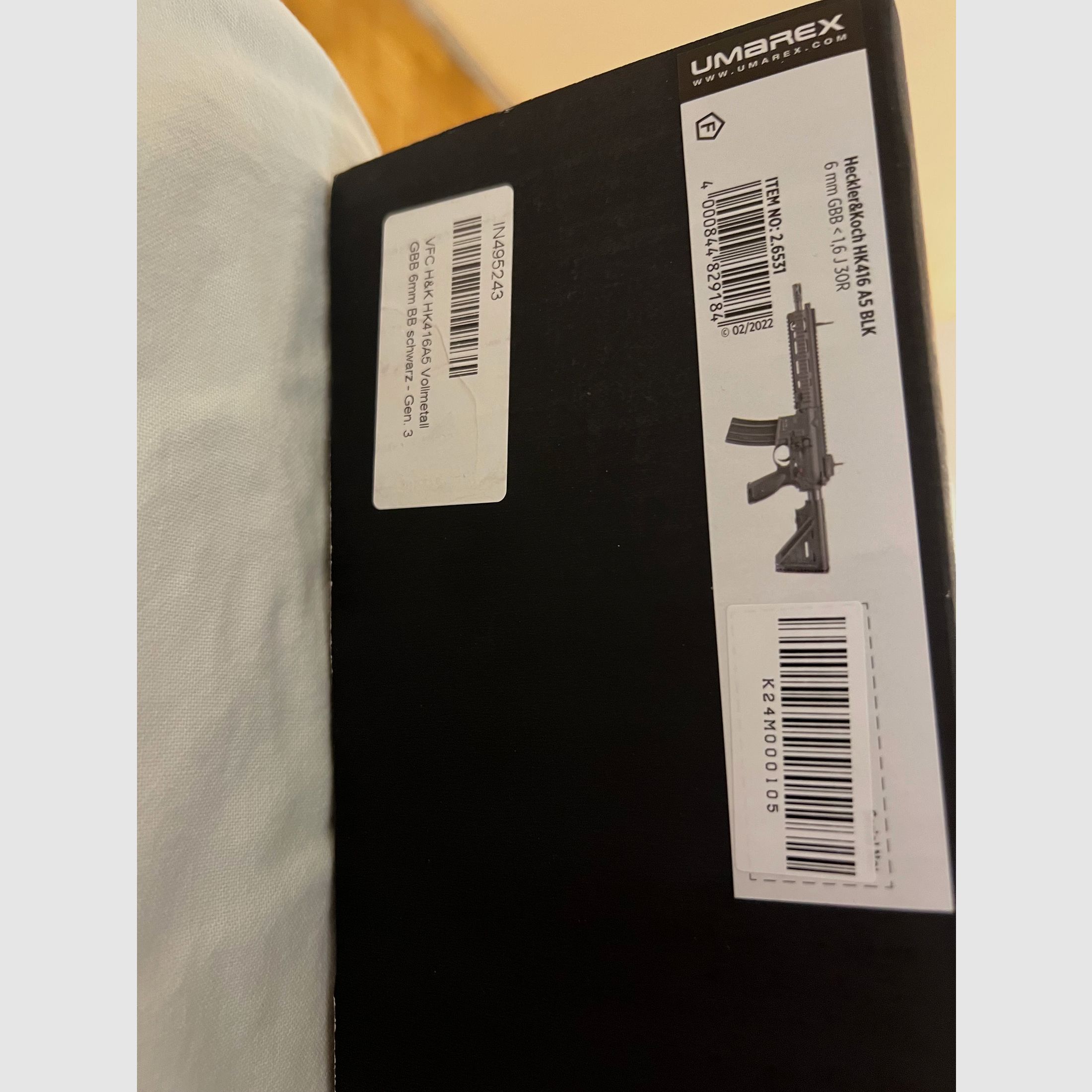 Umarex VFC Heckler & Koch HK416 A5 Airsoft Vollmetall Gas-Blow-Back 6mm BB schwarz - Generation 3 neu NP 650€