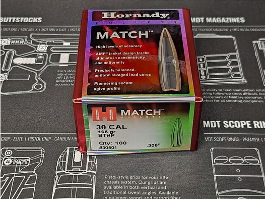 Hornady Geschosse .308 BTHP 168gr. 100St. #30501