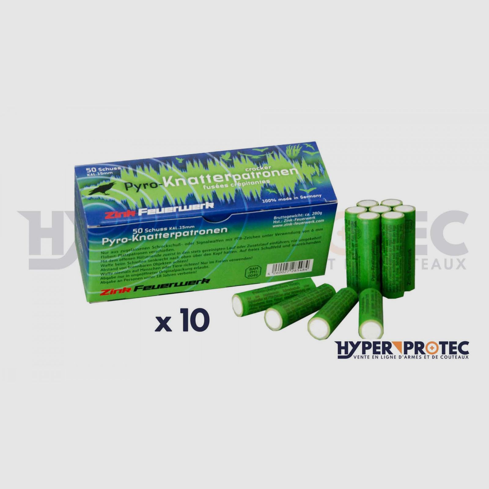 10 Knallkörper für Alarmwaffe Feuerwerk, Bild 2 von 2