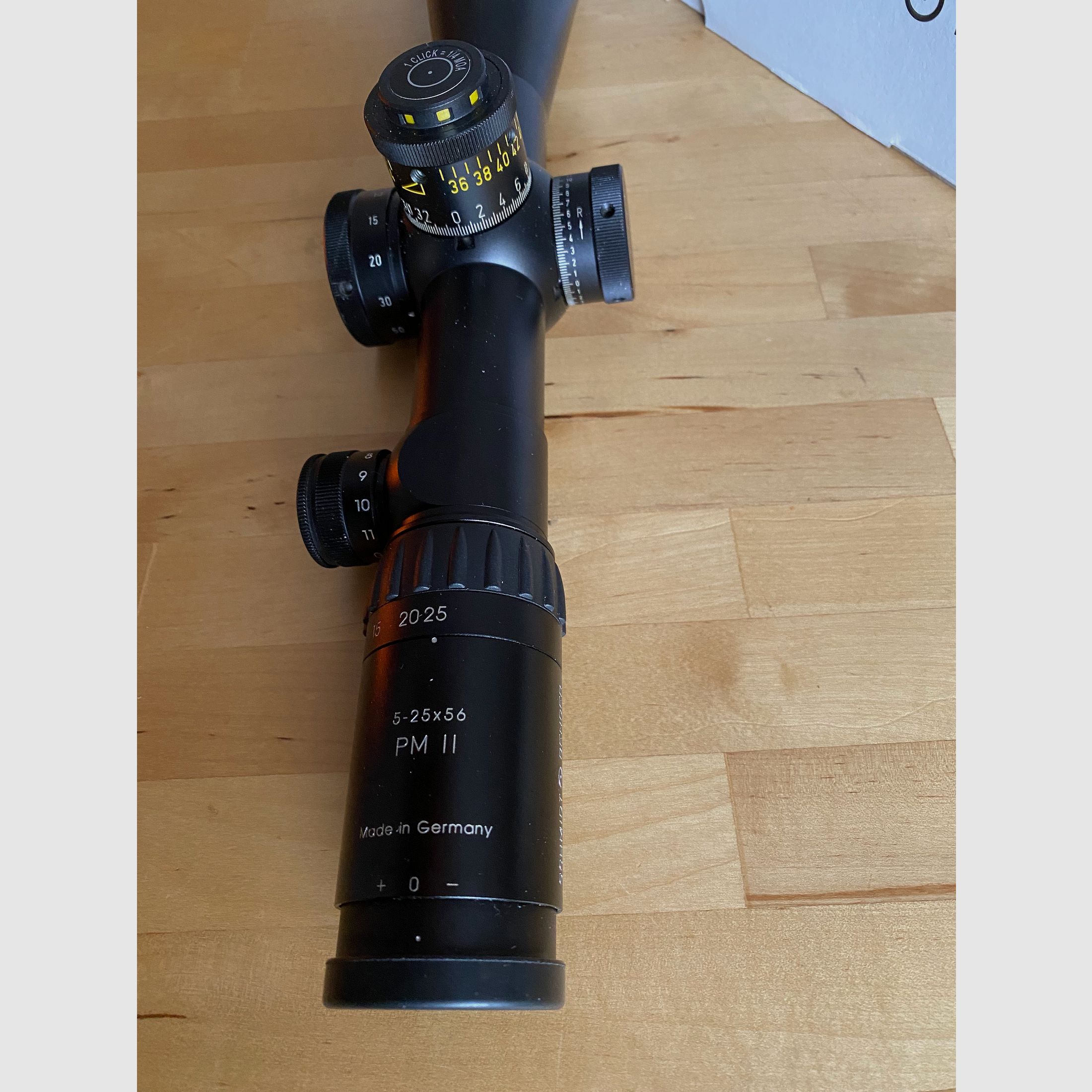 Zielfernrohr Schmidt & Bender, 5-25x56 PM II LP P4FL 1/4 MOA cw DT/ST