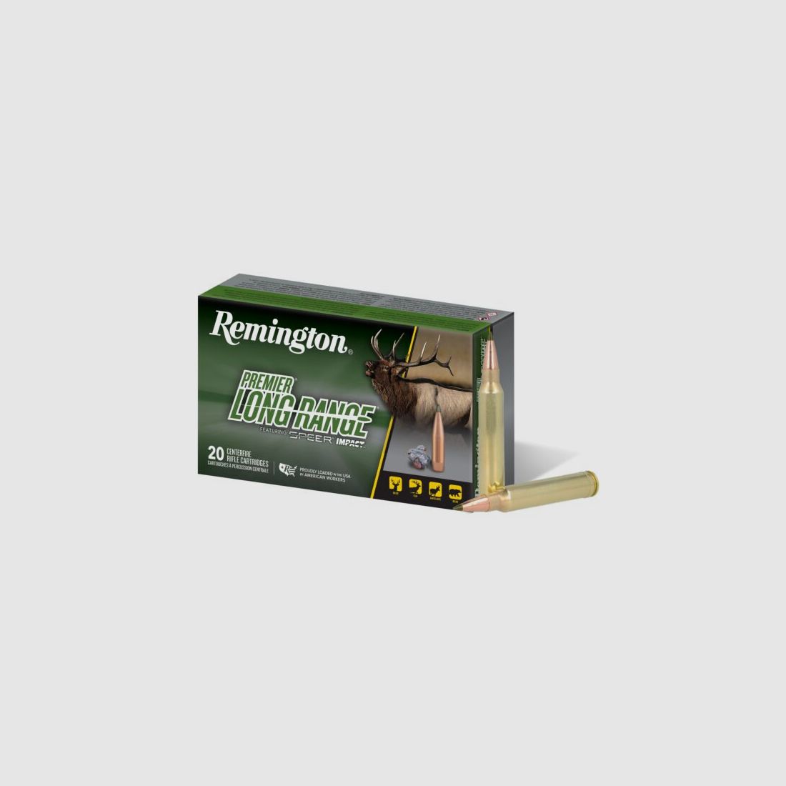 Patronen Remington Long Range Kaliber 7Mm Remington Mag 175 Gr Geschoss Speer Impact, Bild 1 von 6