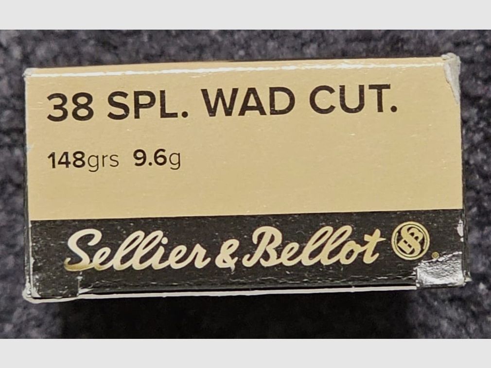 Sellier & Bellot amunicja rewolwerowa .38 Special 9,6g Wadcutter 148grs.