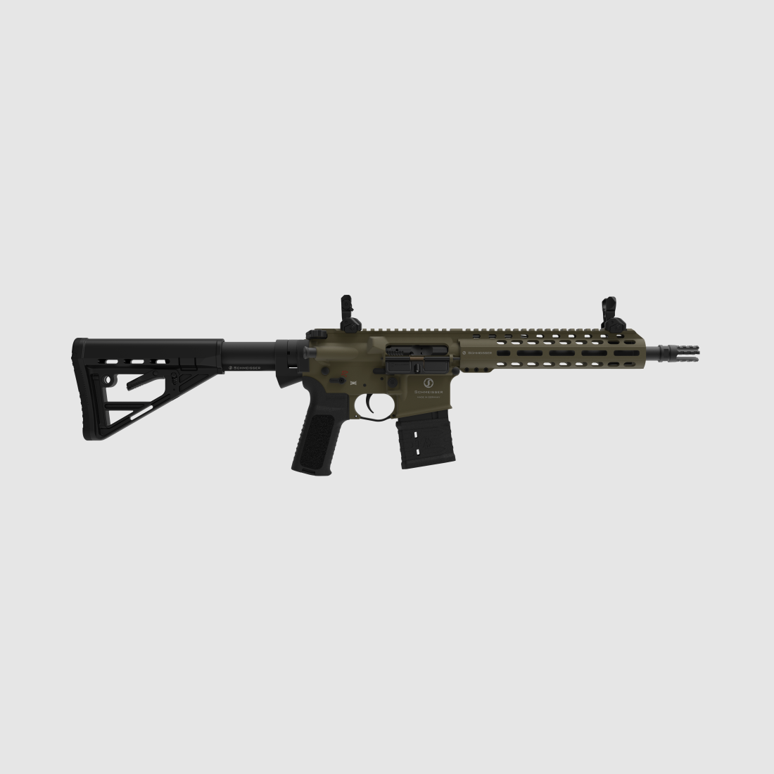 Selbstladebüchse Schmeisser AR15 S4F OD Green 10.5" .223 Rem