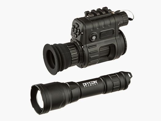 Dispositivo di visione notturna dual-use DNVC-2 Firefly incluso illuminatore IR-LED Predator 2 – Set Diycon