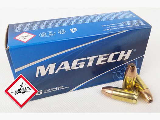 Magtech pistol cartridge 9mm Luger JHP 115grs