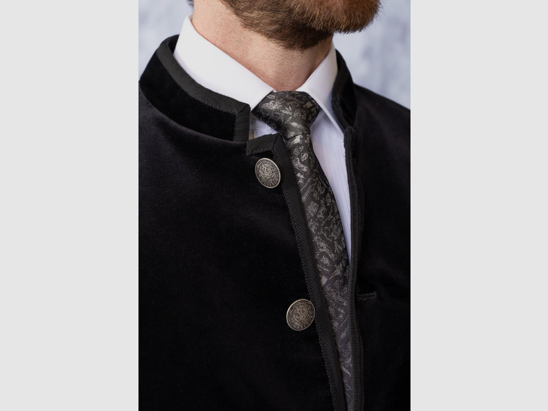 Habsburg Velvet Jacket Konrad in Black, image 3 of 4