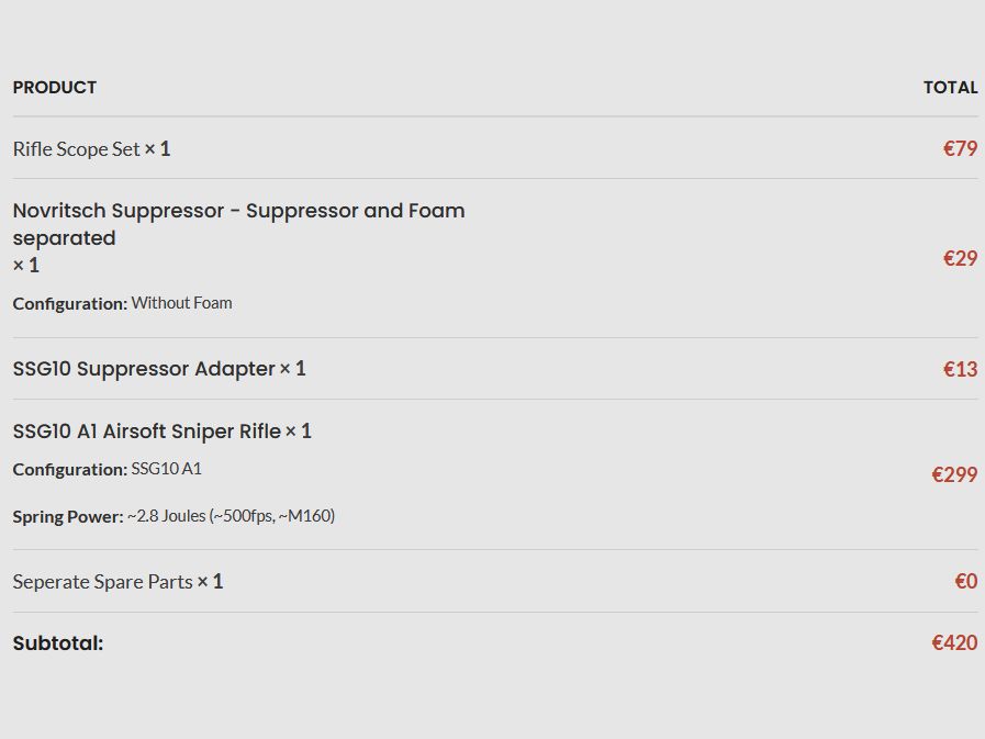 Novritsch SSG10 A1 M160