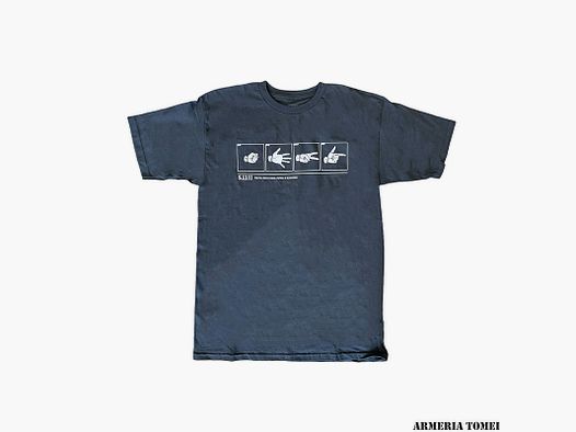 T-SHIRT – 5.11 – LOGO-T ROCK, PAPER, SCISSOR, PISTOL – 018 Charcoal