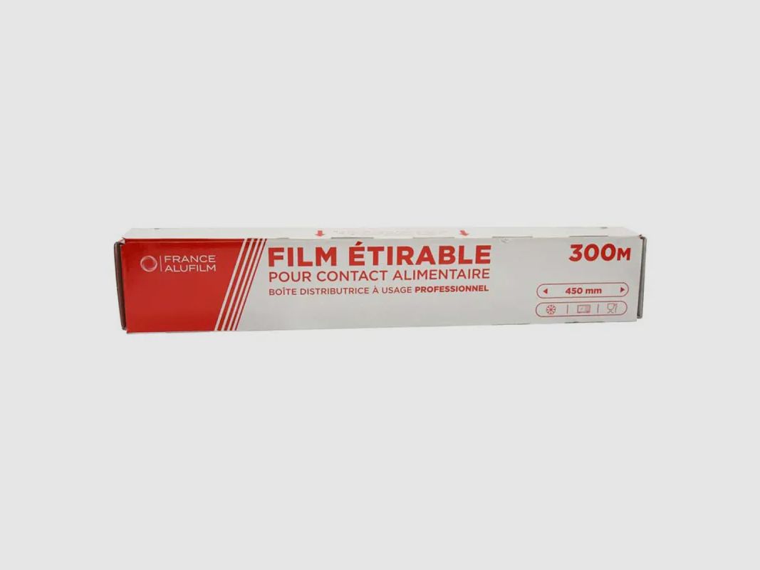 Rouleau de film étirable alimentaire 300 m x 30 cm, image 2 sur 8