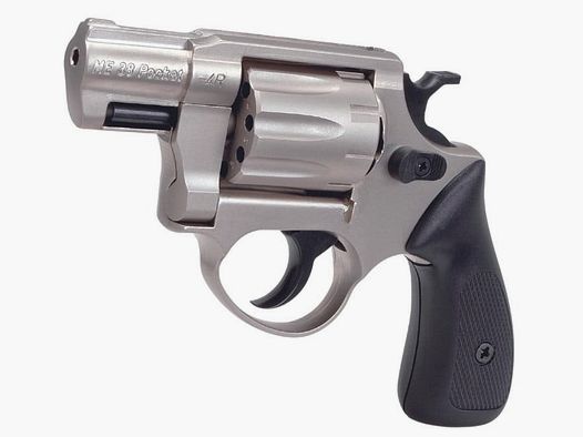 ME-Sportwaffen ME 38 Compact 9 mm R.K. nickel-plated black plastic grip S...