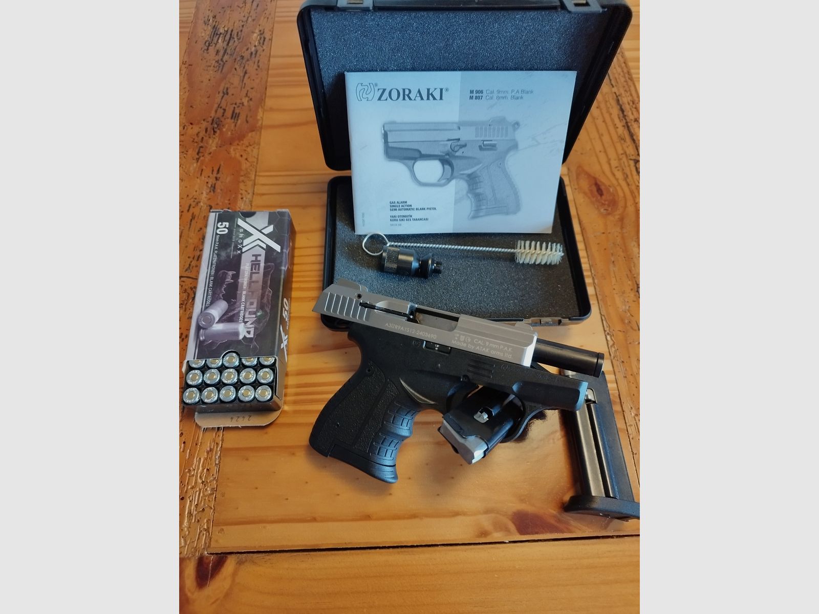 Zoraki 906 Schreckschuss Pistole 9mm Titan-Optik  Defense Set !!Neuware!!