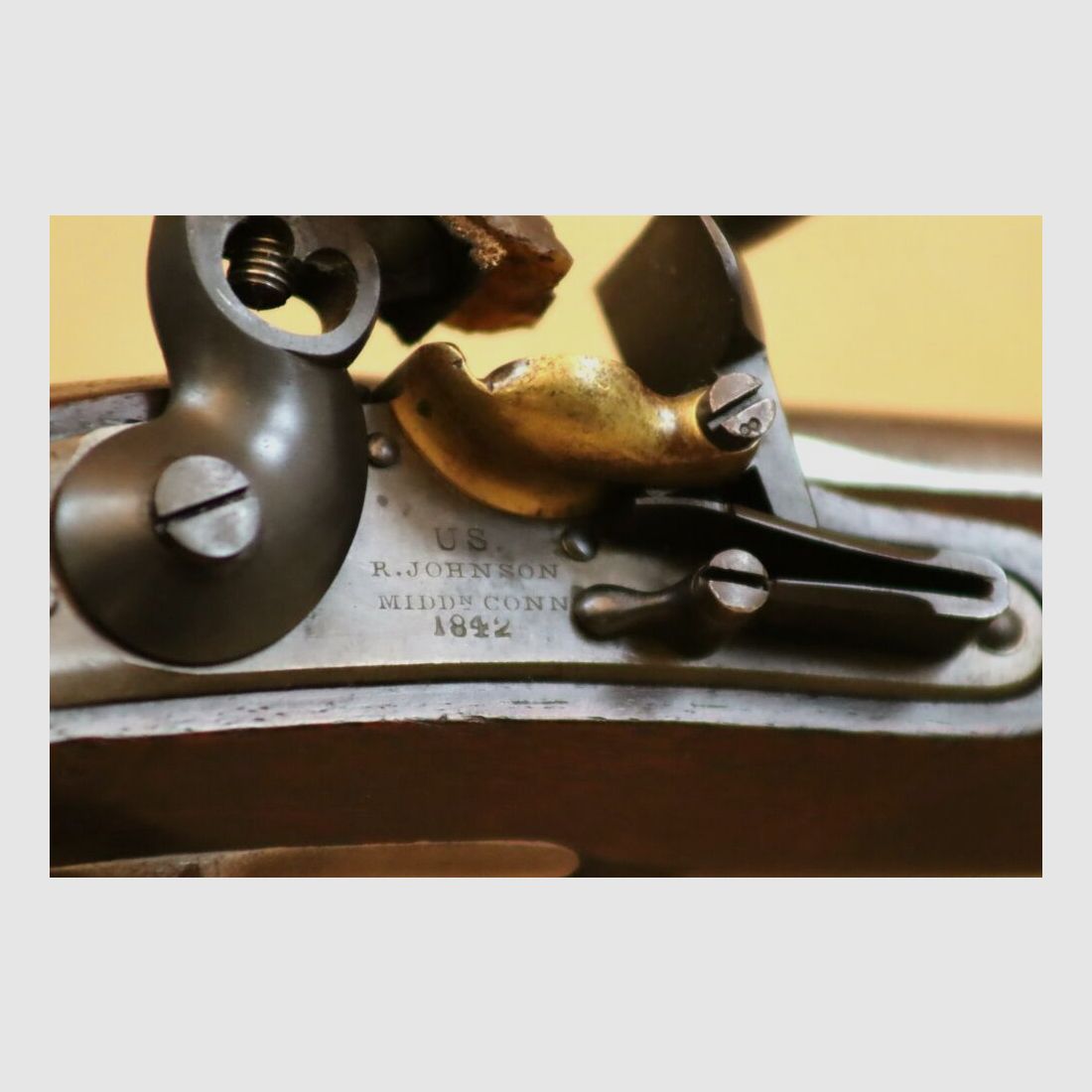 US - Johnson Steinschlosspistole Modell 1836 .54