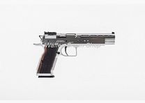 Pistole Tanfoglio T97L Gold Match Bullseye, 6", cal. 9mm Luger, cromata dura, mirino a 3 posizioni
