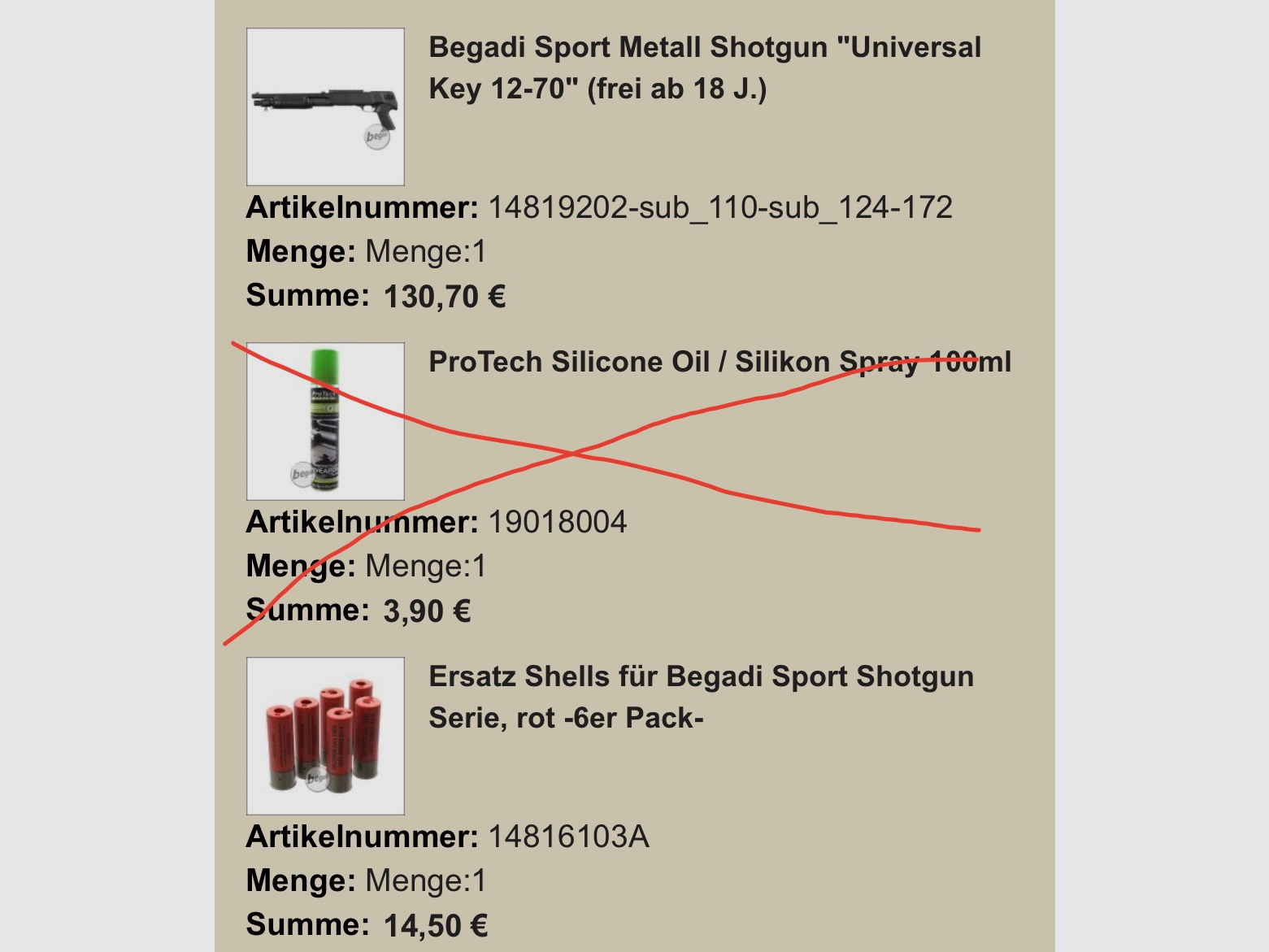 Begadi Sport Metall Shotgun Universal Key Federdruck Airsoft