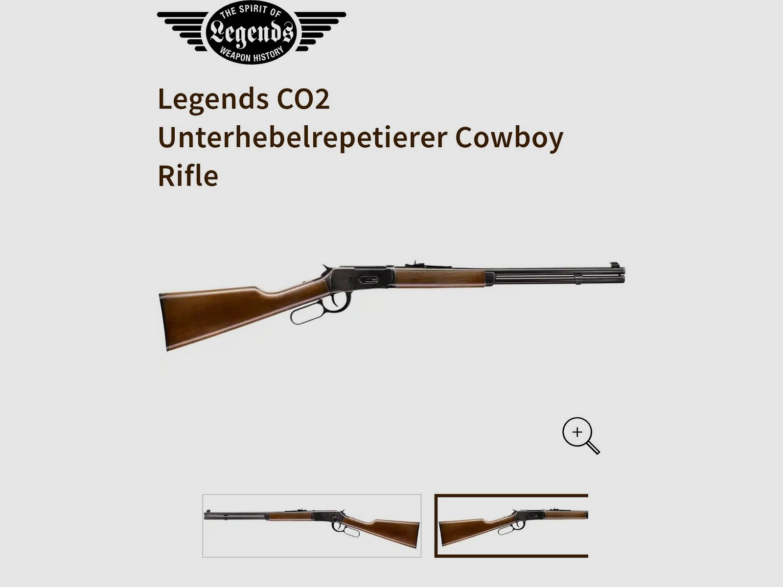 Legends CO2 lever-action Cowboy Rifle nuovo!