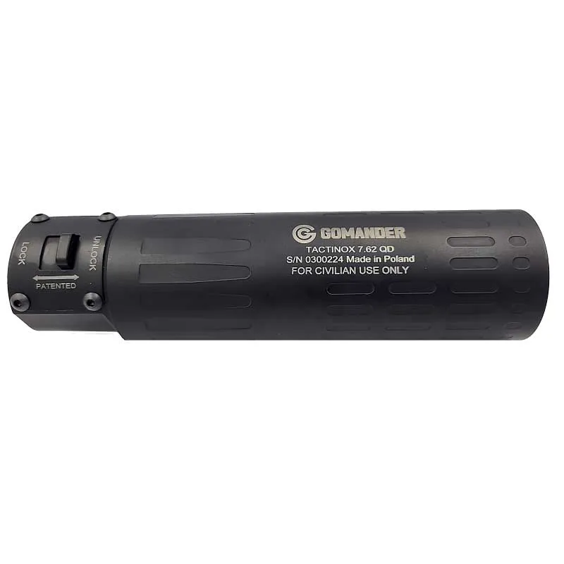 Tłumik huku GOMANDER Tactinox 7,62 - M26X1,5-BK - QD Lock, zdjęcie 3 z 4