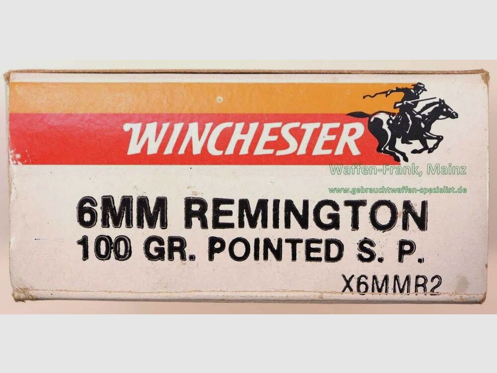 Winchester - USA Rifle Cartridges 6mm Rem, image 2 of 2