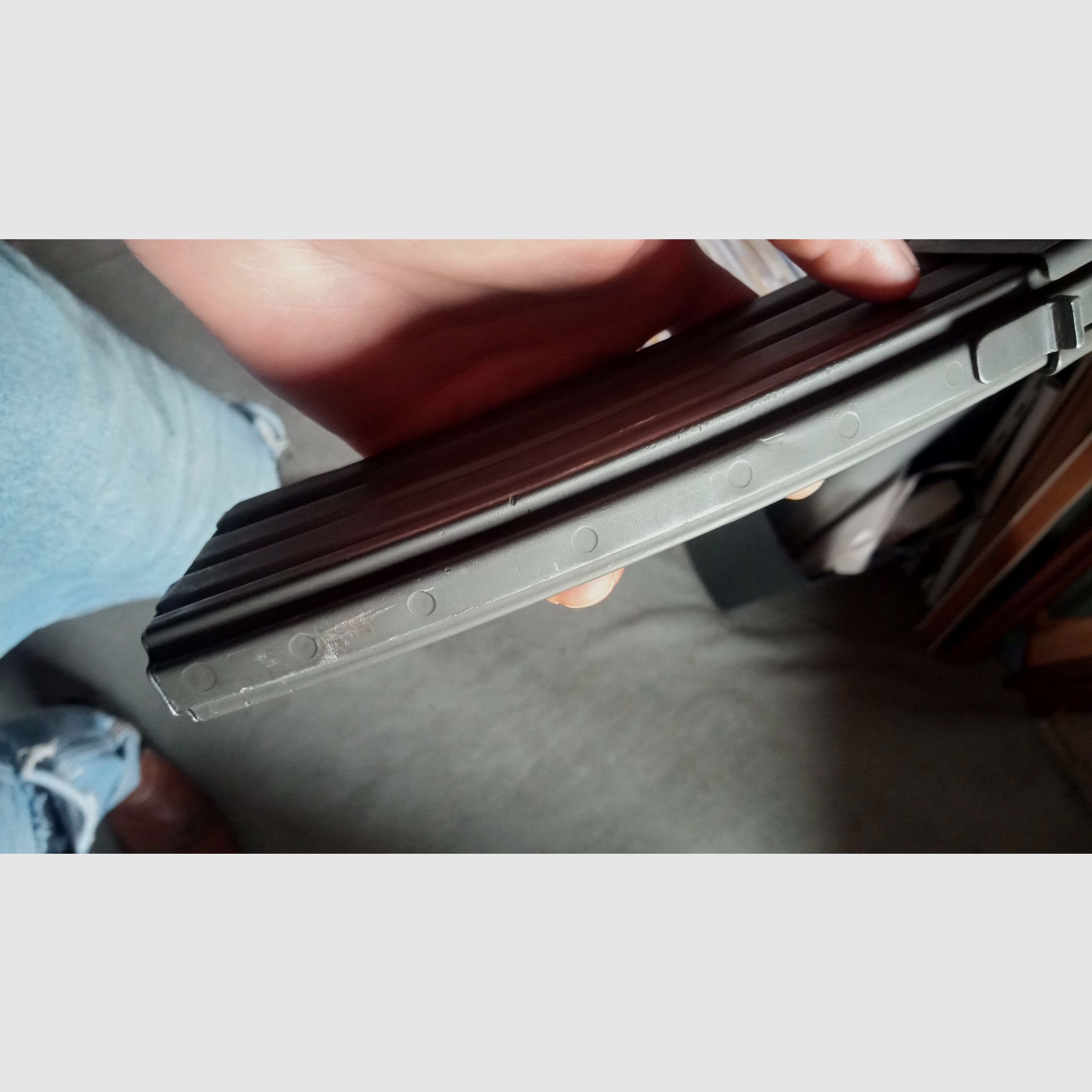 Galil 5.56 AK acciaio Deko Magazin grigio fosfato (inutilizzabile/disattivato) / si adatta in AKM AK47 Schacht quindi anche GSG Cybergun China-Yunker e Gillman Yunker