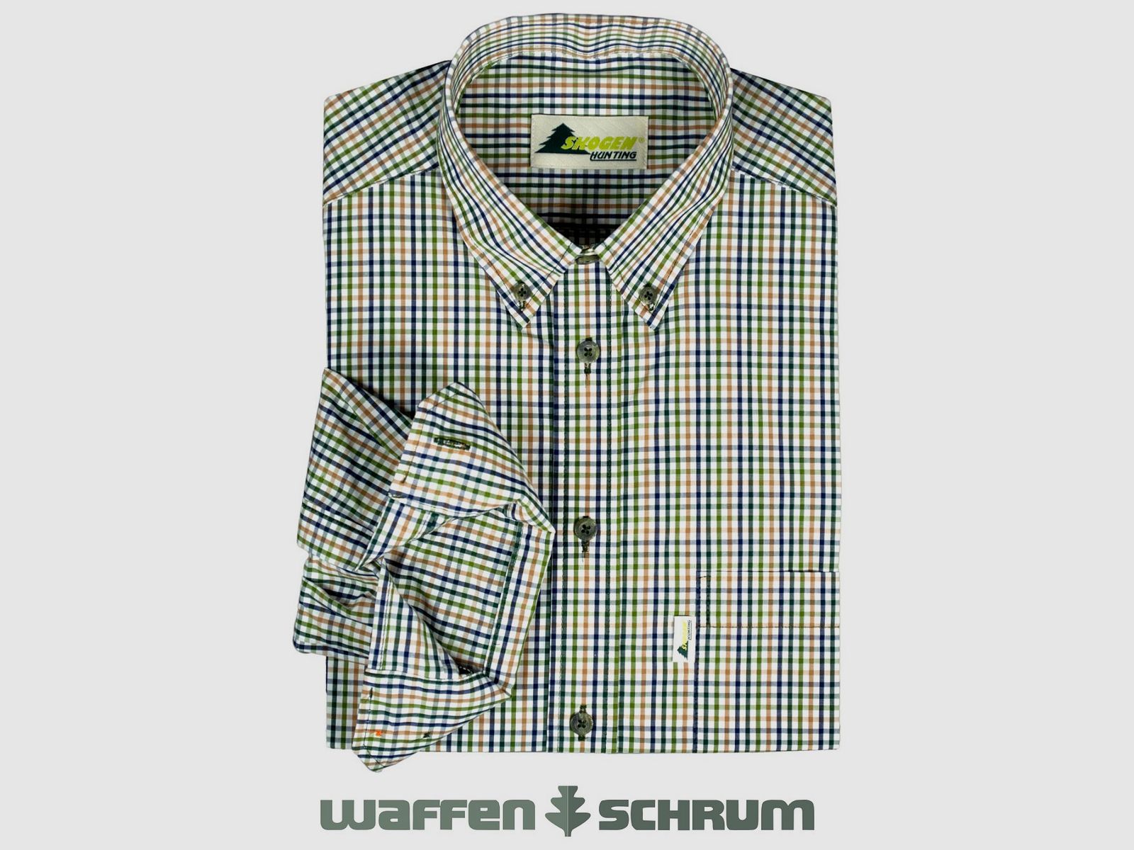 Skogen Hemd Button Down Natur / Bunt
