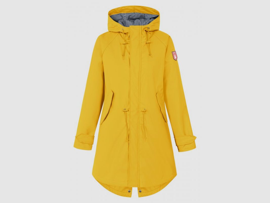 Derbe Damen Regenmantel Friese Traveby Fisher Gelb 42