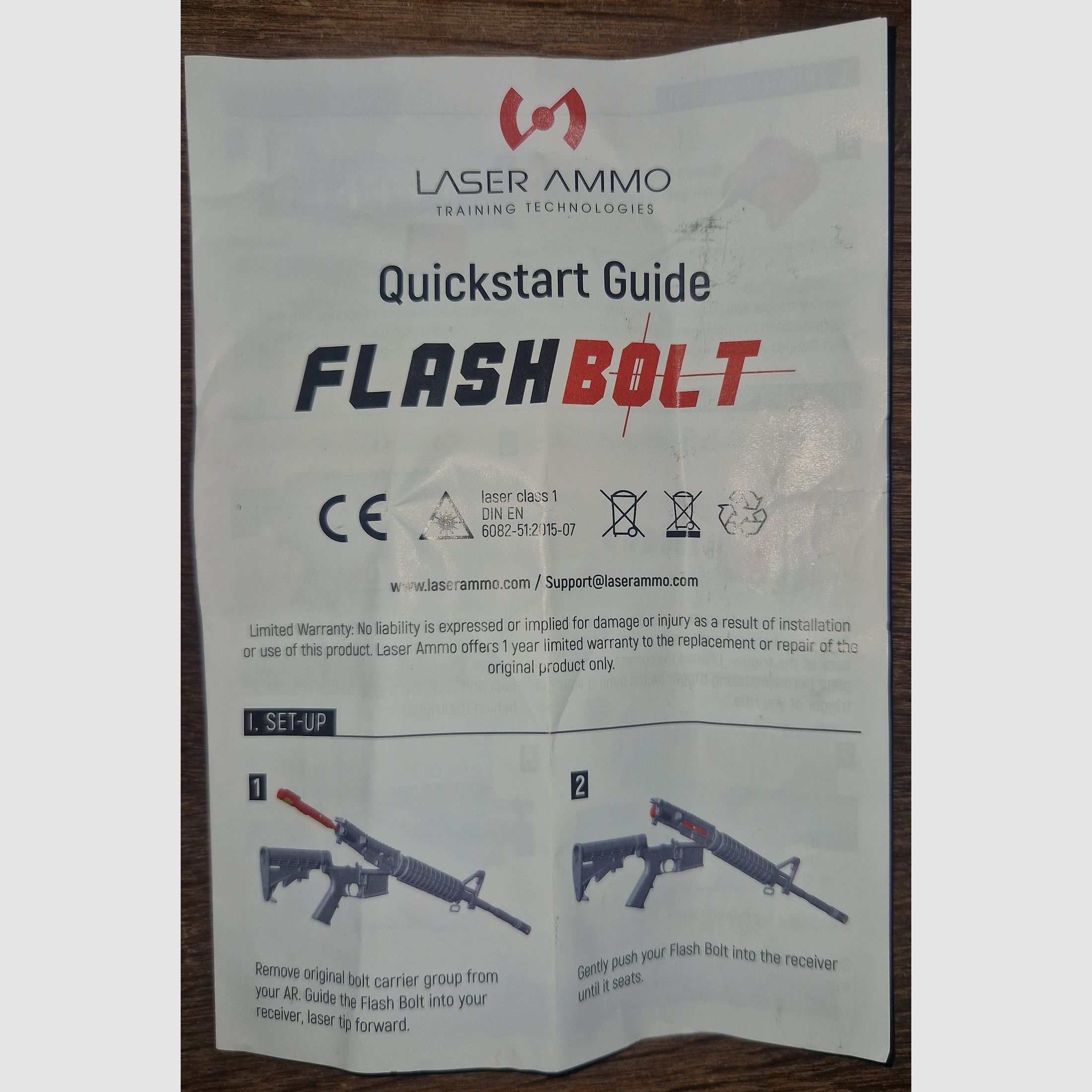 Zestaw treningowy Laser Ammo AR15 (WLB15-Wespe+ 3x cele i-MTTS)