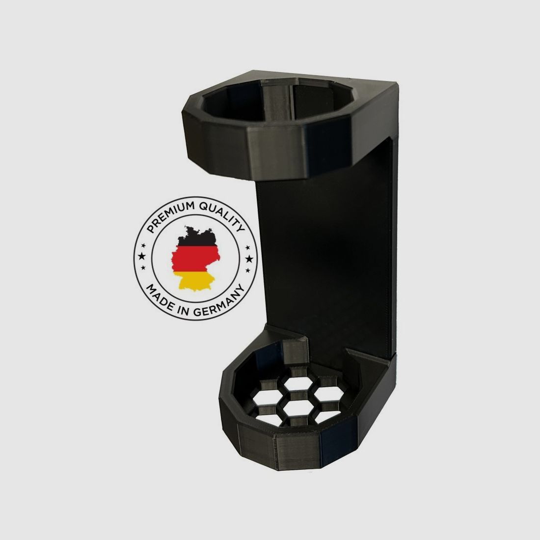 Magnetyczny uchwyt na tłumik do 56mm CZARNY | Uchwyt na tłumik do szafy na broń