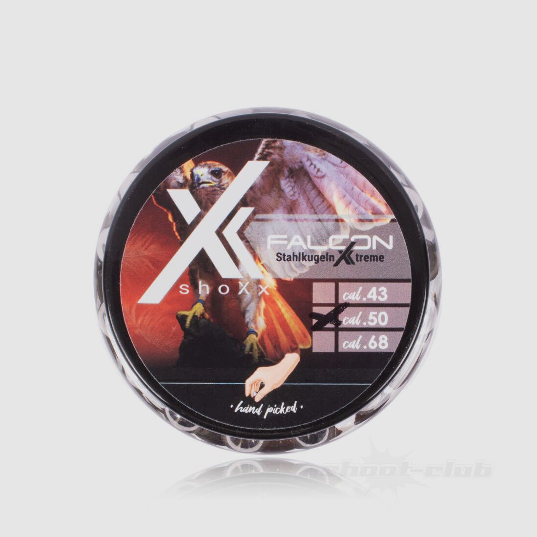 shoXx Falcon palle d'acciaio .50 8,5 g / 12,7 mm / 150 pz