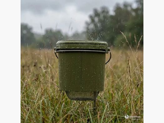Futterautomat Wild 5 L mit Stahlfuß 80 cm