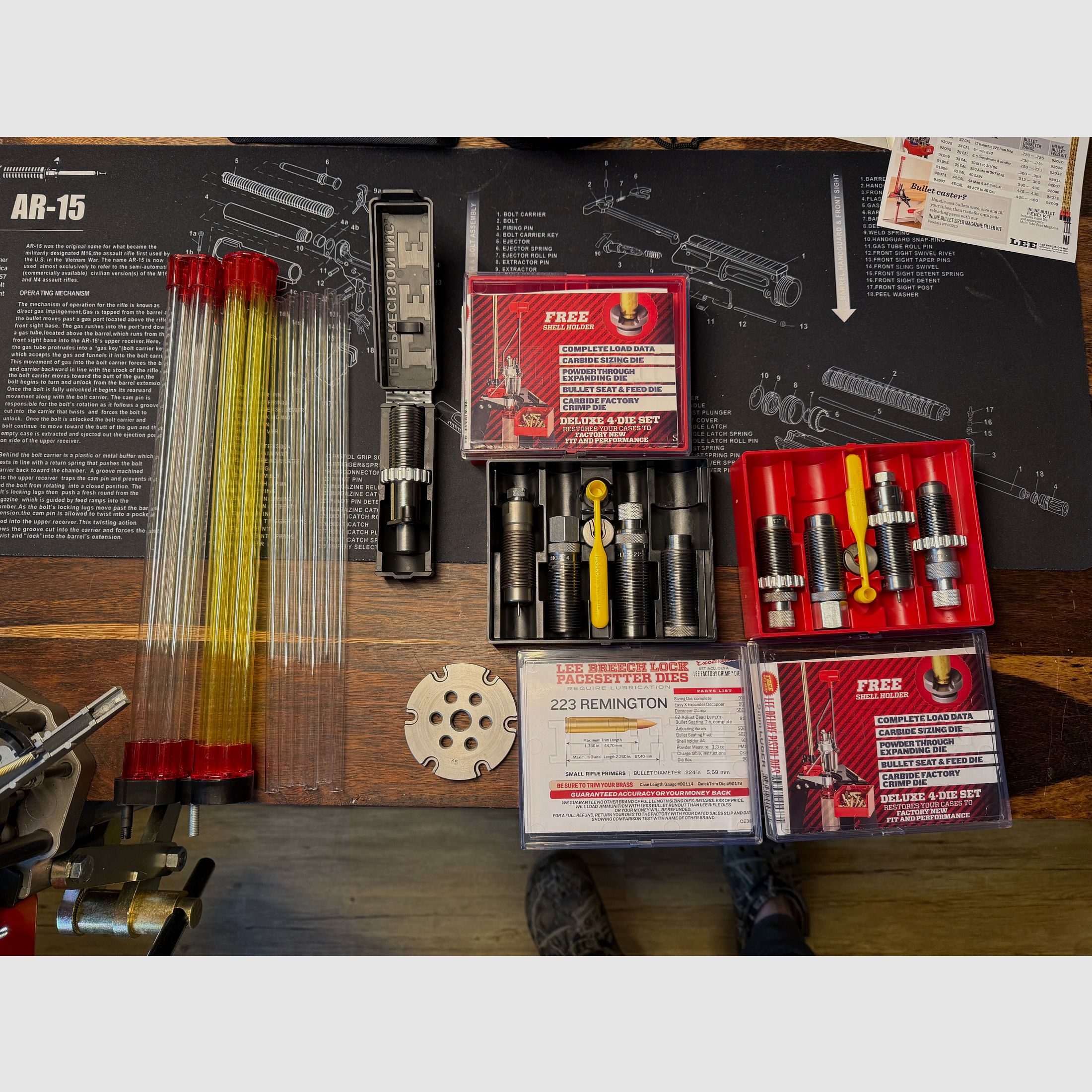 Lee Sixpack Pro komplettset 9mm, 40s&w, .223Rem