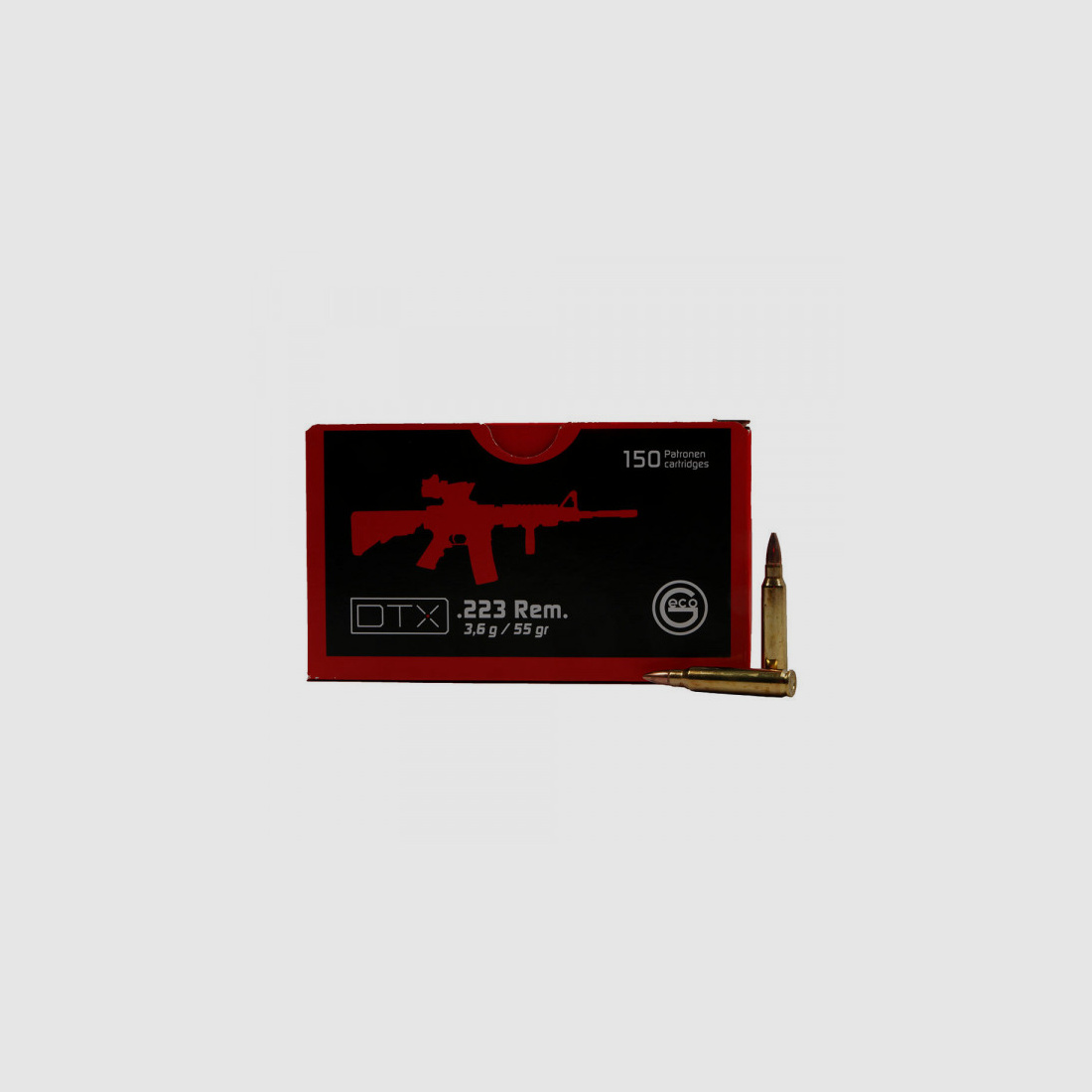 GECO DTX .223REM - FMJ 55GRS. - 150 SCHUSS