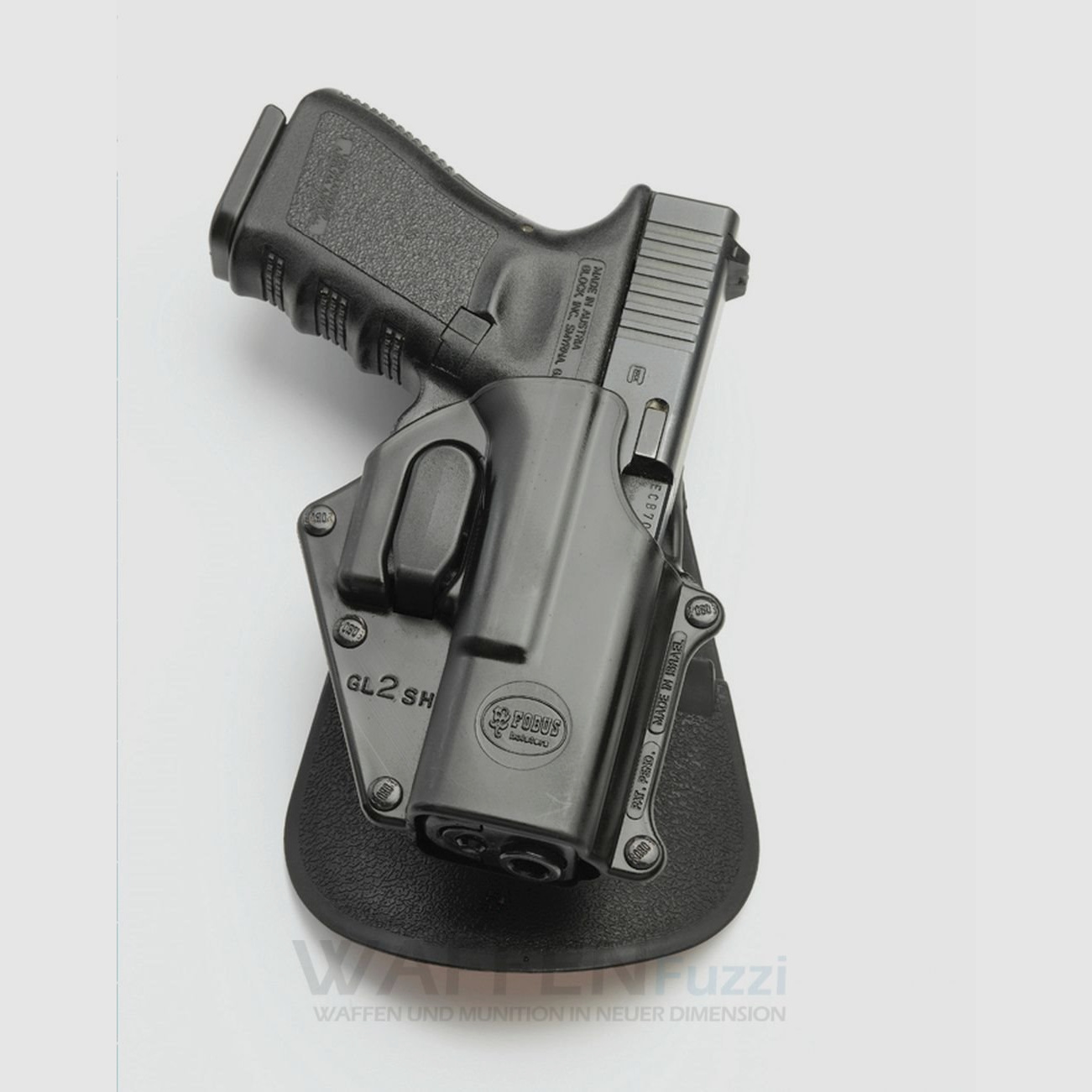 Fobus Paddle Holster con bloccaggio del grilletto per Glock 19 Glock 22 Glock 35