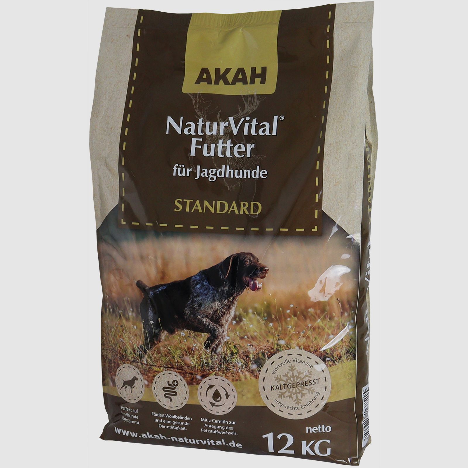 AKAH NaturVital® STANDARD Mangime Completo per Cani da Caccia - 12 kg