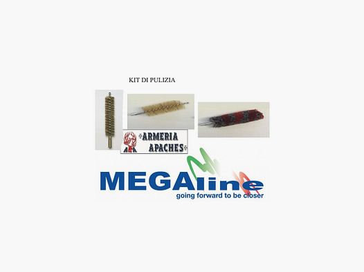 Reinigungsset Bürsten für Läufe von Gewehren und Pistolen Megaline