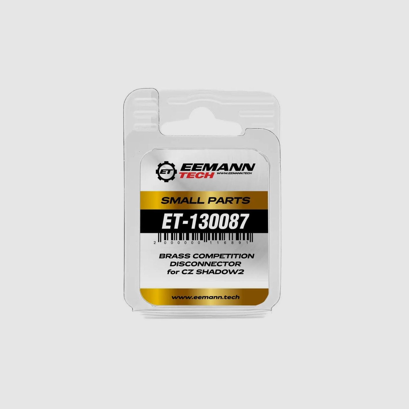 Eemann Tech ET 130087 Disconnecteur Competition en latón para CZ SHADOW, imagen 2 de 2
